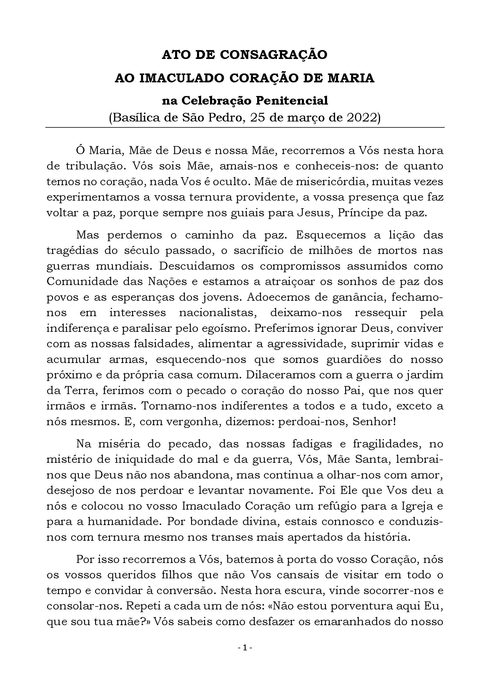 Ato de Consagração